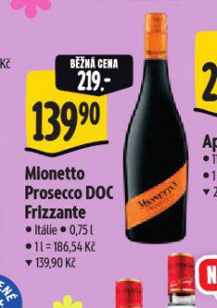 MIONETTO PROSECCO DOC FRIZZANTE