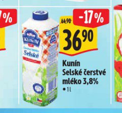 KUN�N SELSK� �ERSTV� ML�KO 3,8%