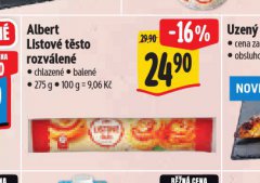 LISTOVÉ TĚSTO ROZVÁLENÉ