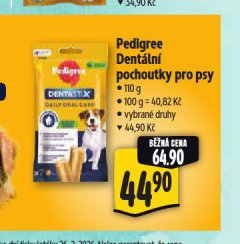 PEDIGREE DENTASTIX POCHOUTKY PRO PSY