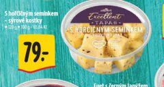 S HOŘČIČNÝM SEMÍNKEM - SÝROVÉ KOSTKY
