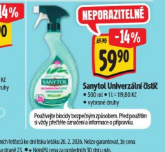 SANYTOL UNIVERZ�LN� �ISTI�