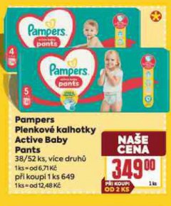 PAMPERS D�TSK� PLENKOV� KALHOTKY