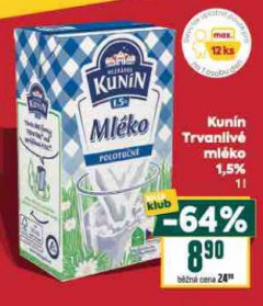 KUN�N TRVANLIV� ML�KO