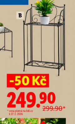 KOVOV� STOLEK NA KV�TINY