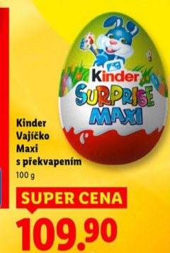 KINDER VAJ��KO MAXI S P�EKVAPEN�M
