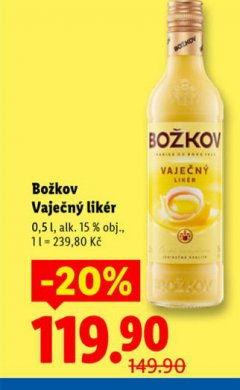 BO�KOV VAJE�N� LIK�R