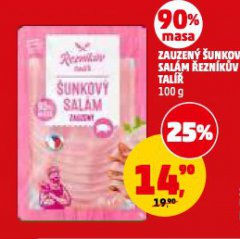 ZAUZENÝ ŠUNKOVÝ SALÁM