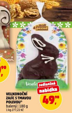 VELIKONOČNÍ ZAJÍC S TMAVOU POLEVOU