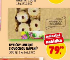 KYTIČKY LINECKÉ S OVOCNOU NÁPLNÍ