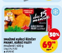 SMAŽENÉ KUŘECÍ ŘÍZEČKY PIKANT