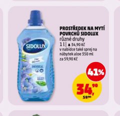 SIDOLUX PROST�EDEK NA MYT� POVRCH�