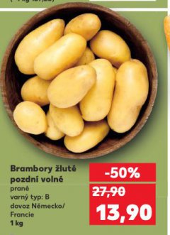 BRAMBORY ŽLUTÉ POZDNÍ