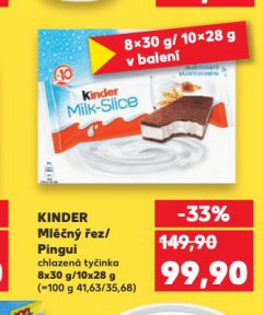 KINDER MLÉČNÝ ŘEZ