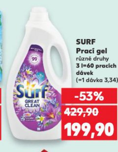 SURF PRACÍ GEL