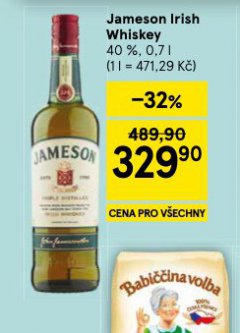 JAMESON IRISH WHISKEY