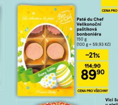 PAT� DU CHEF VELIKONO�N� PA�TIKOV� BONBONI�RA