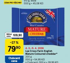 LYE CROSS FARM ENGLISH MATURE COLOURED CHEDDAR