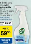 CIF �IST�C� SPREJ UNIVERZ�LN� NA OKNA A SKLO