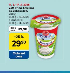 ZOTT RPIMO SMETANA KE �LEH�N� 30%