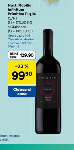 MUSTI NOBILIS INFINITUM PRIMITIVO PUGLIA