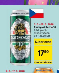 PIVO RADEGAST R�ZN� 10