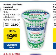 MADETA JIHO�ESK� ZAKYSAN� SMETANA 15%