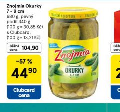 ZNOJMIA OKURKY 7-9 CM