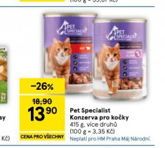 PET SPECIALIST KONZERVY PRO KO�KY