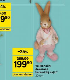 VELIKONO�N� DEKORACE KERAMICK� ZAJ�C