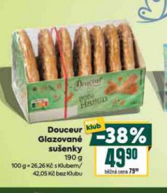 DOUCEUR GLAZOVAN� SU�ENKY
