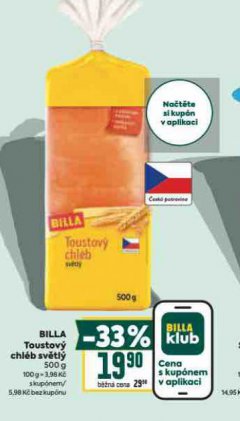 BILLA TOUSTOV� CHL�B SV�TL�