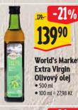WORLD'S MARKET EXTRA VIRGIN OLIVOV� OLEJ