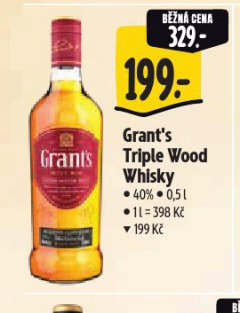 GRANT'S TRIPLE WOOD WHISKY