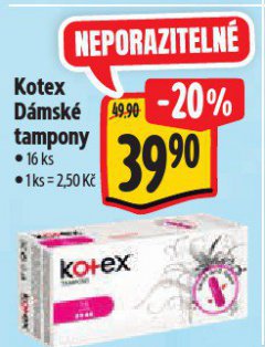 KOTEX D�MSK� TAMPONY