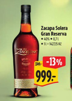 ZACAPA SOLERA GRAN RESERVA