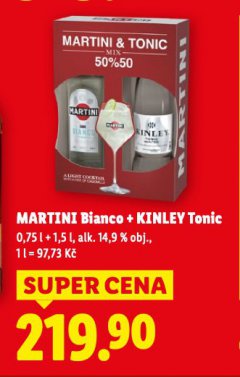 MARTINI BIANCO + KINLEY TONIC