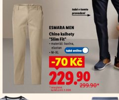 CHINO KALHOTY SLIM FIT