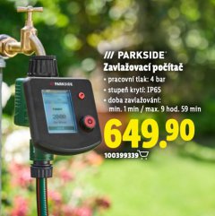PARKSIDE ZAVLA�OVAC� PO��TA�