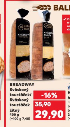 BREADWAY KVÁSKOVÝ TOUSŤÁČEK