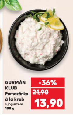 GURM�N KLUB POMAZ�NKA � LA KRAB S JOGURTEM