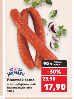 PIKANTNÍ KLOBÁSA S HIMALÁJSKOU SOLÍ