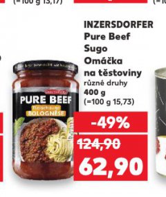INZERSDORFER PURE BEEF SUGO OMÁČKA NA TĚSTOVINY