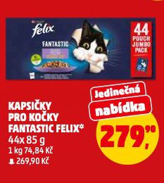 FELIX KAPSIČKY PRO KOČKY