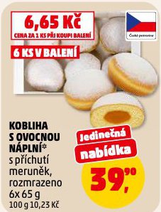 KOBLIHA S OVOCNOU NÁPLNÍ