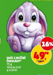 ZAJÍC Z MLÉČNÉ ČOKOLÁDY