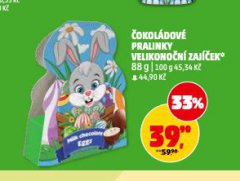 ČOKOLÁDOVÉ PRALINKY VELIKONOČNÍ ZAJÍČEK