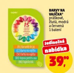 BARVY NA VAJÍČKA