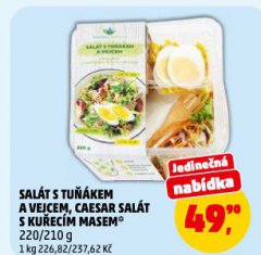 SALÁT S TUŇÁKEM A VEJCEM