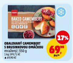OBALOVANÝ CAMEMBERT S BRUSINKOVOU OMÁČKOU
